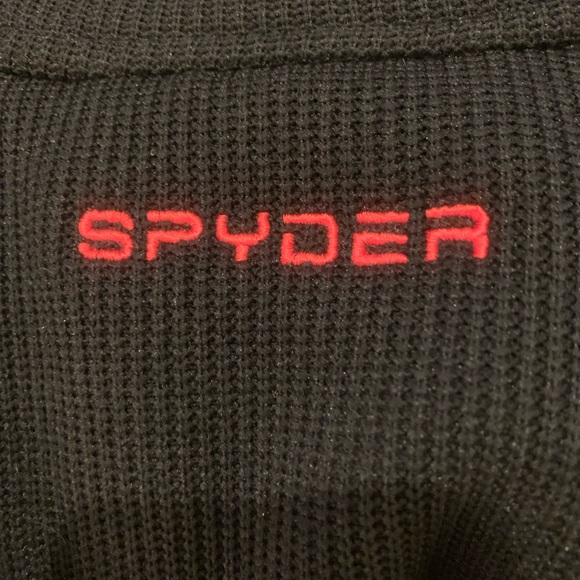 Mens Black and red Spyder pullover - Picture 4 of 5